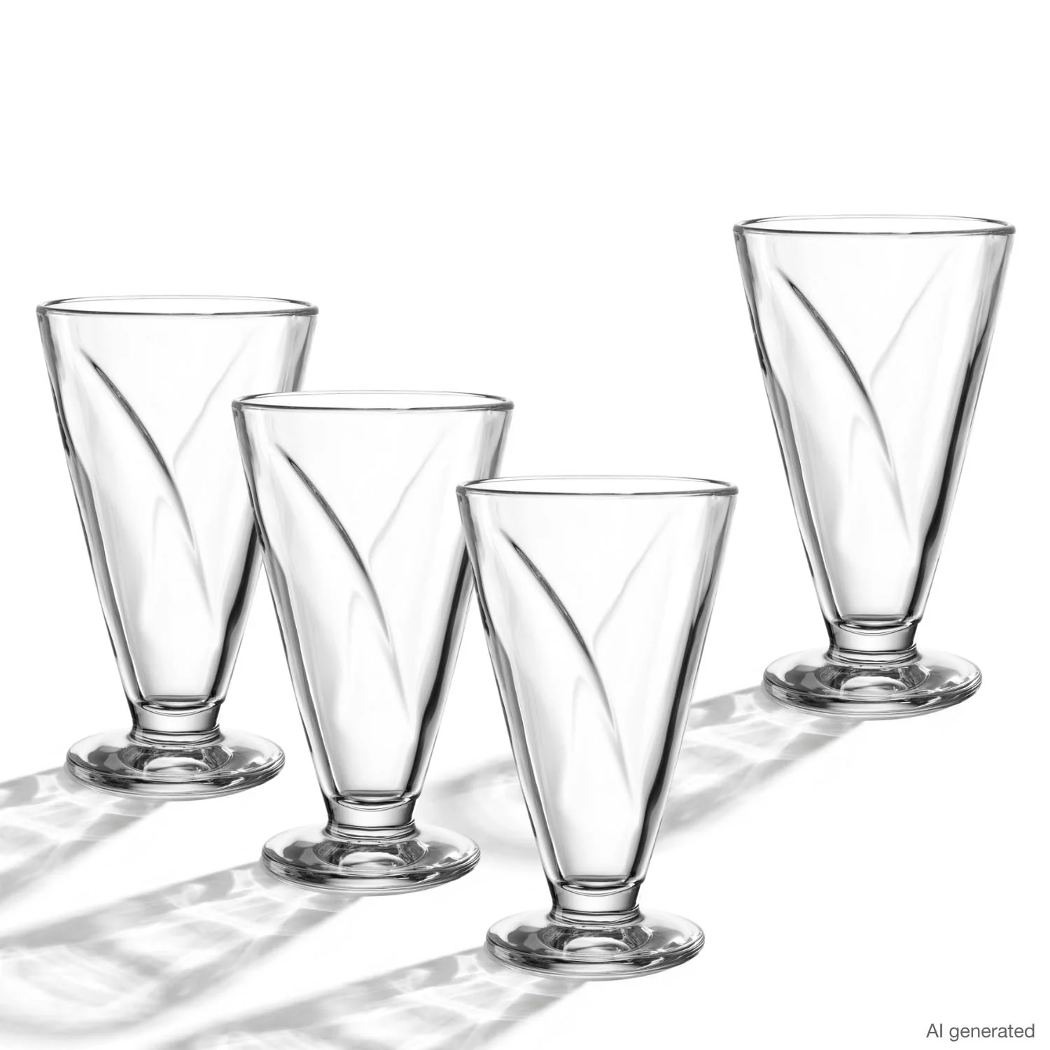 Image of Eisbecher aus Glas CONO 360 ml 4er-Set