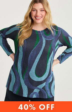 Bamboo Cosy Wavy Boat Neck Top