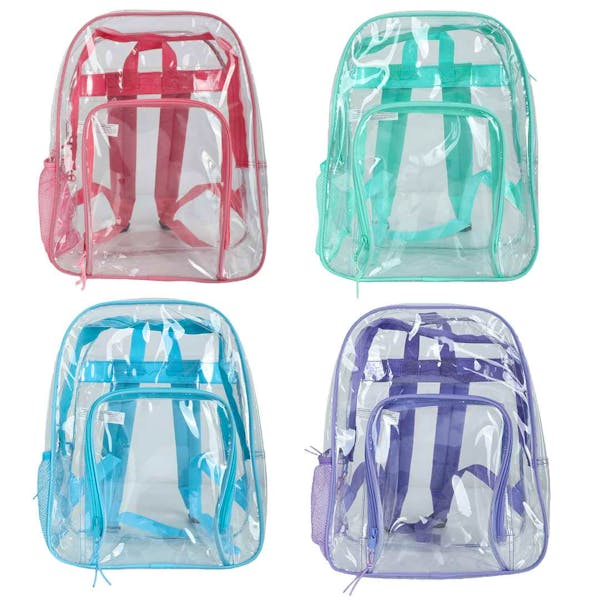 BigBox 15" Clear Backpack - Assorted Brights