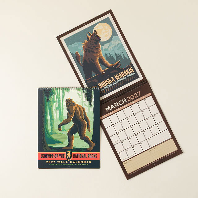 Legends of the National Parks Calendar