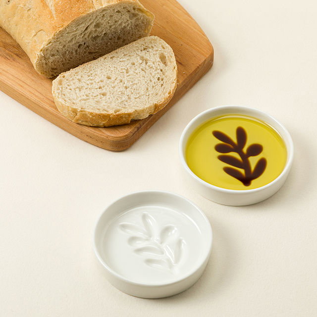 Olive Oil & Vinegar Dipping Dishes - Set of 4