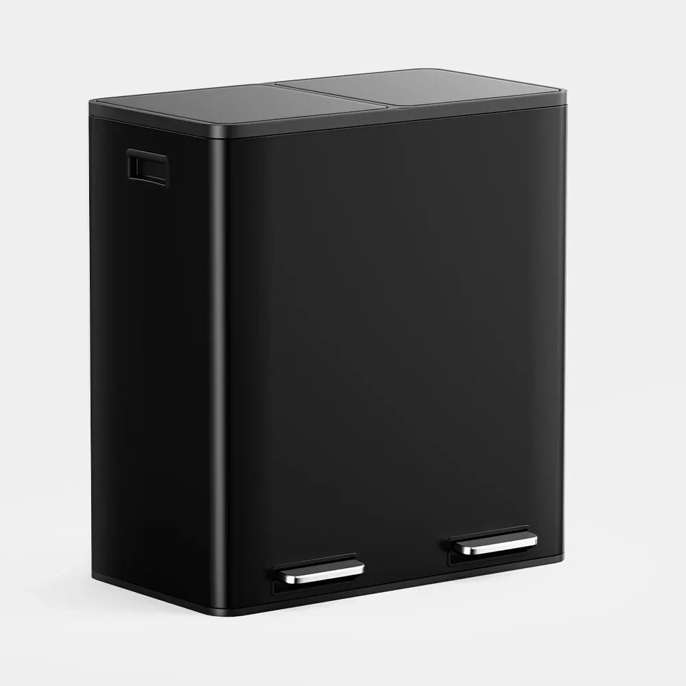 Image of Matte Black Double Bin - 60L