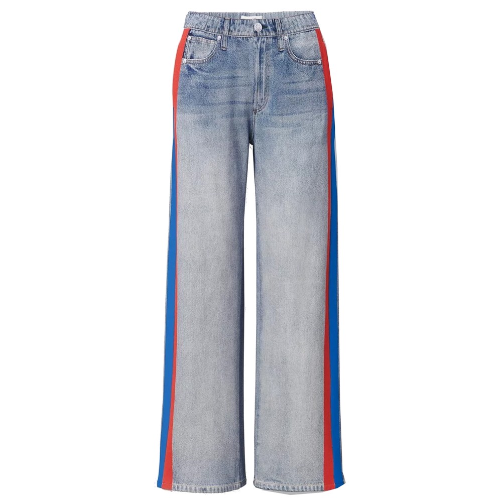 Image of rb Miramar Terry Track Pant - Coney Blue Red