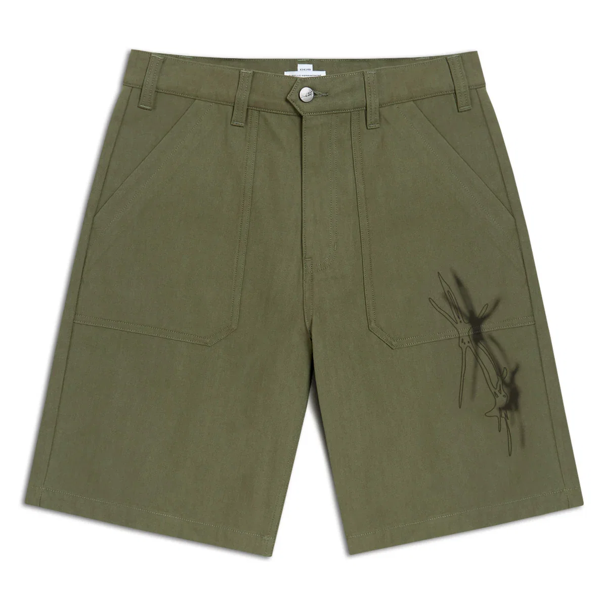Image of CCS Spiked Star Surplus Shorts - Olive
