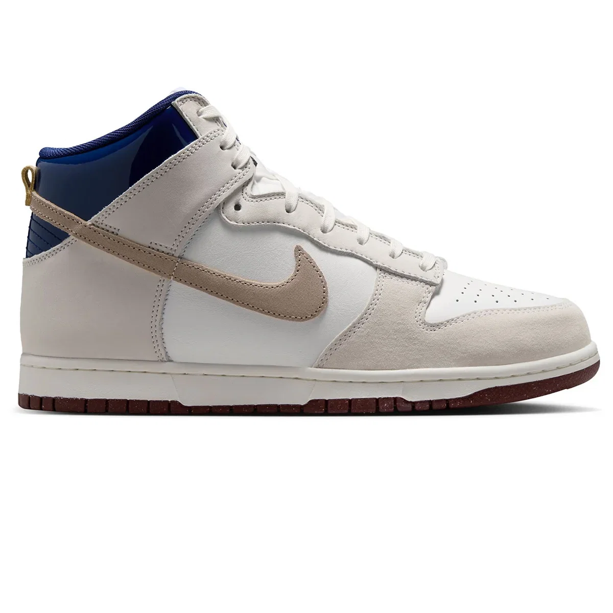 Image of Nike SB x Beyond Dunk High Pro Shoes - White/Ivory/Sand Dune/Blue Void