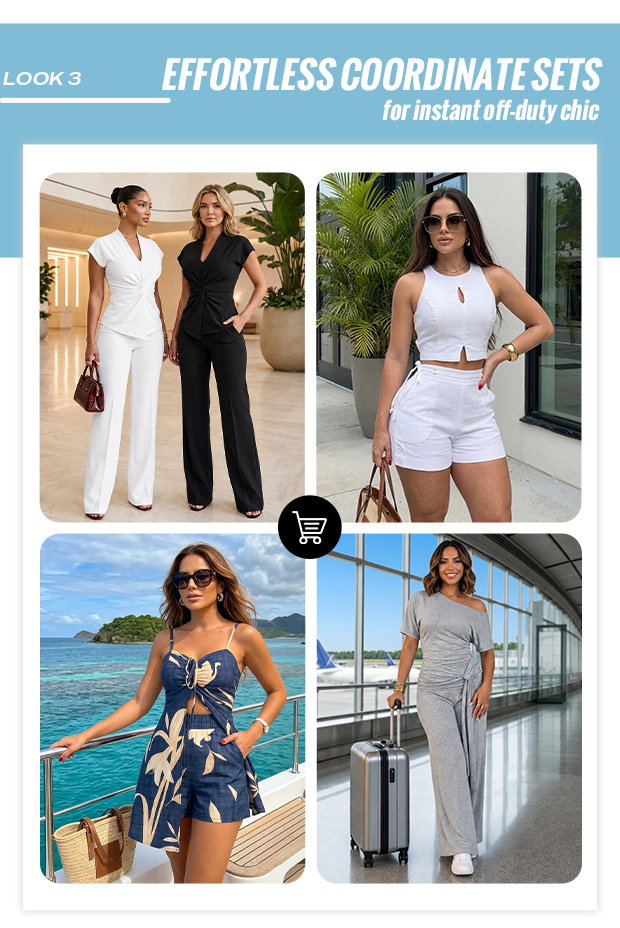 Effortless coordinate sets for instant off-duty chic
