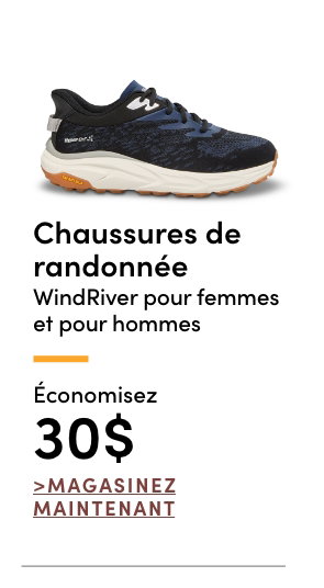Chaussures de randonnée WindRiver pour femmes et pour hommes économisez 30$