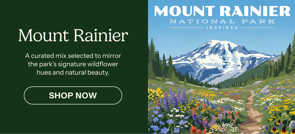 Mount Rainier inspired flower seed mix