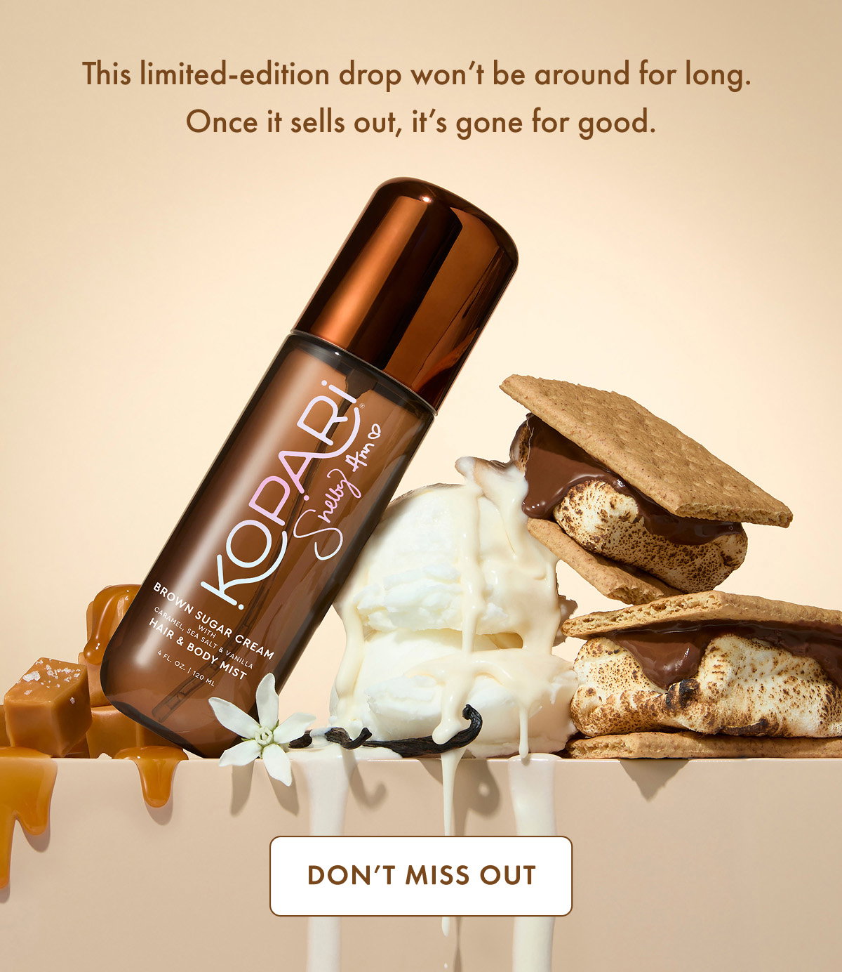 Introducing BROWN SUGAR CREAM HAIR & BODY MIST