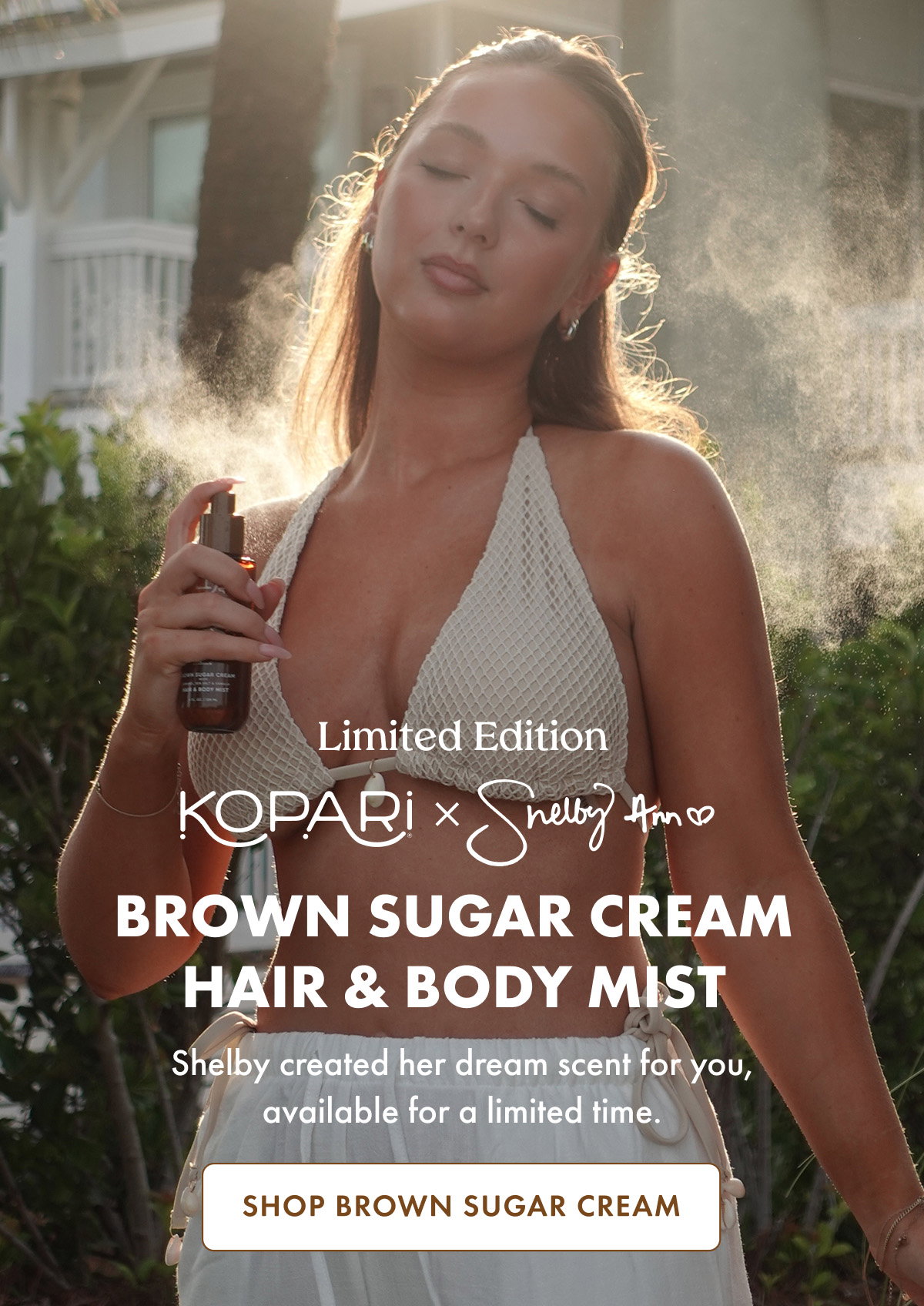 Introducing BROWN SUGAR CREAM HAIR & BODY MIST