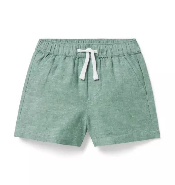 Linen-Cotton Pull-On Shortest Short