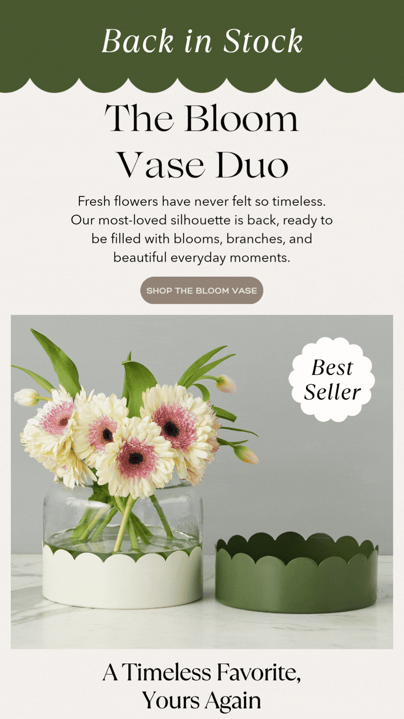 The Scalloped Bloom Vase, Spruce