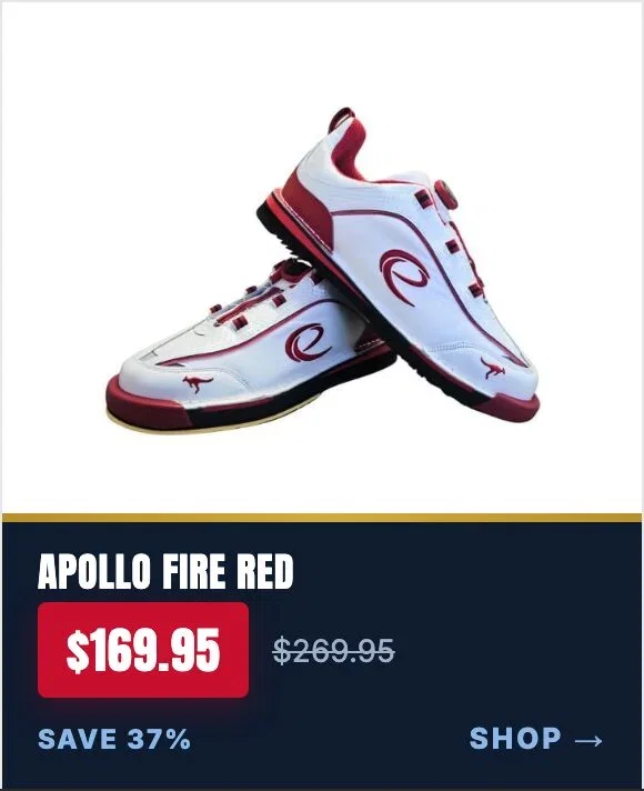 Epic Apollo Dial Comfort Fire Red White Ghost bowling shoes