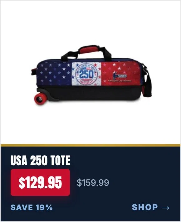 Hammer USA 250 Limited Edition Triple Tote bowling bag