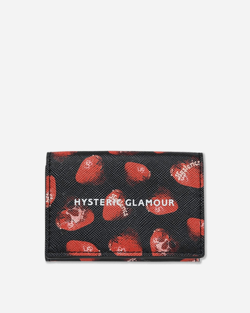 Skull Berry Tri-Fold Wallet Black