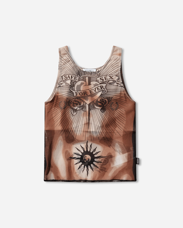 Women's Re-Edition Safe Sex Tattoo Top Black