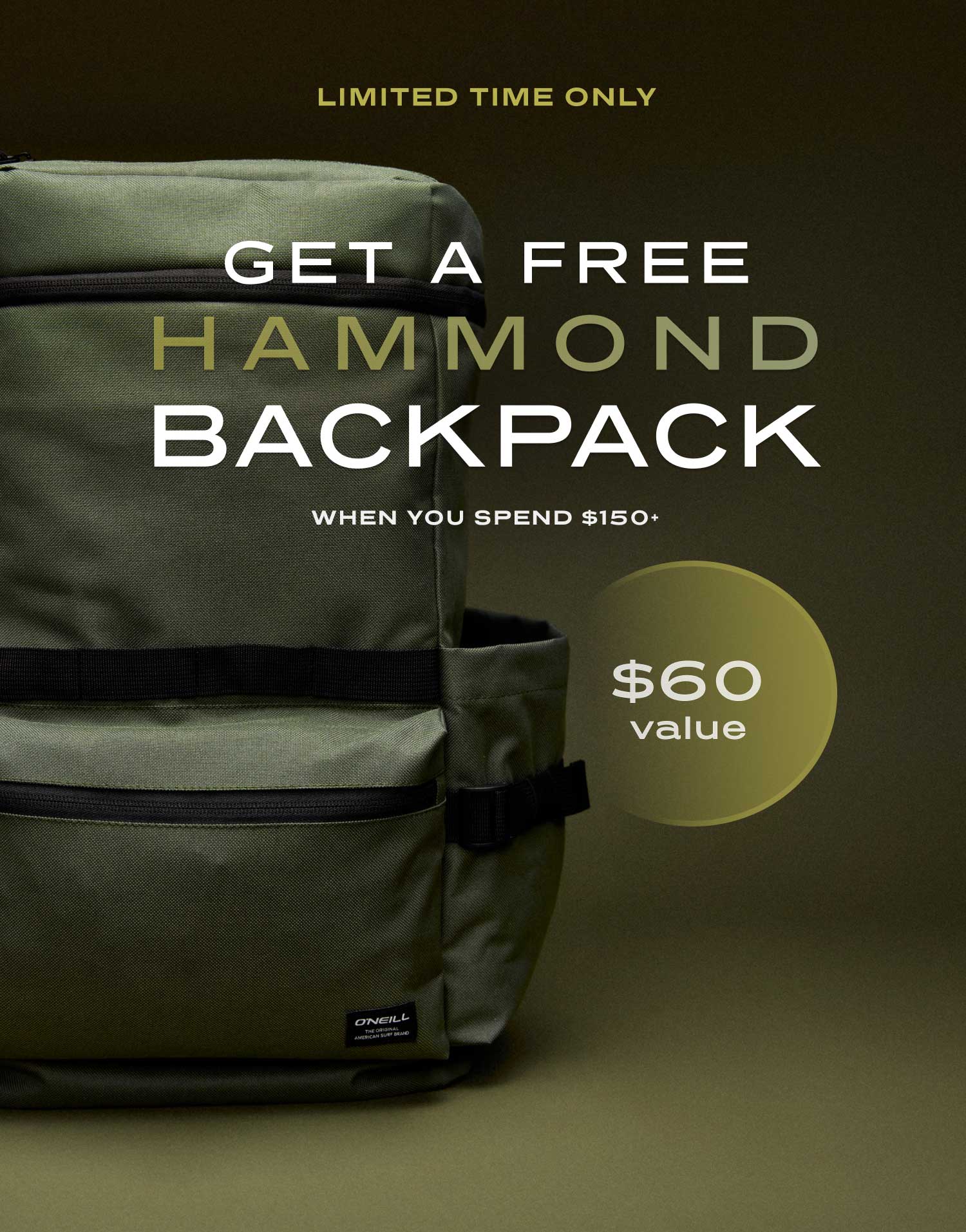 Get a Free Hammond Backpack ($60 Value)