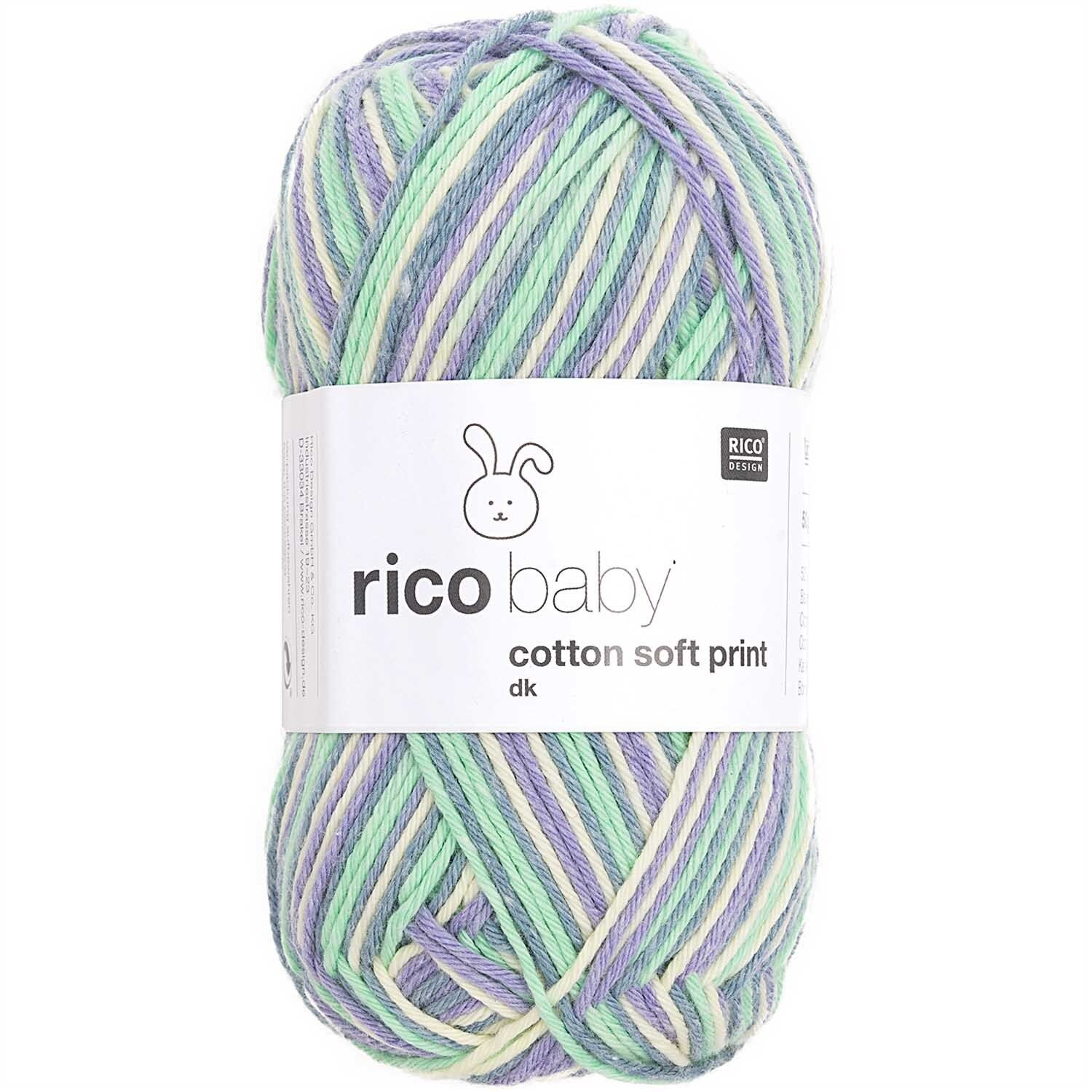 Rico Baby Cotton Soft Print dk Veilchen-Grün