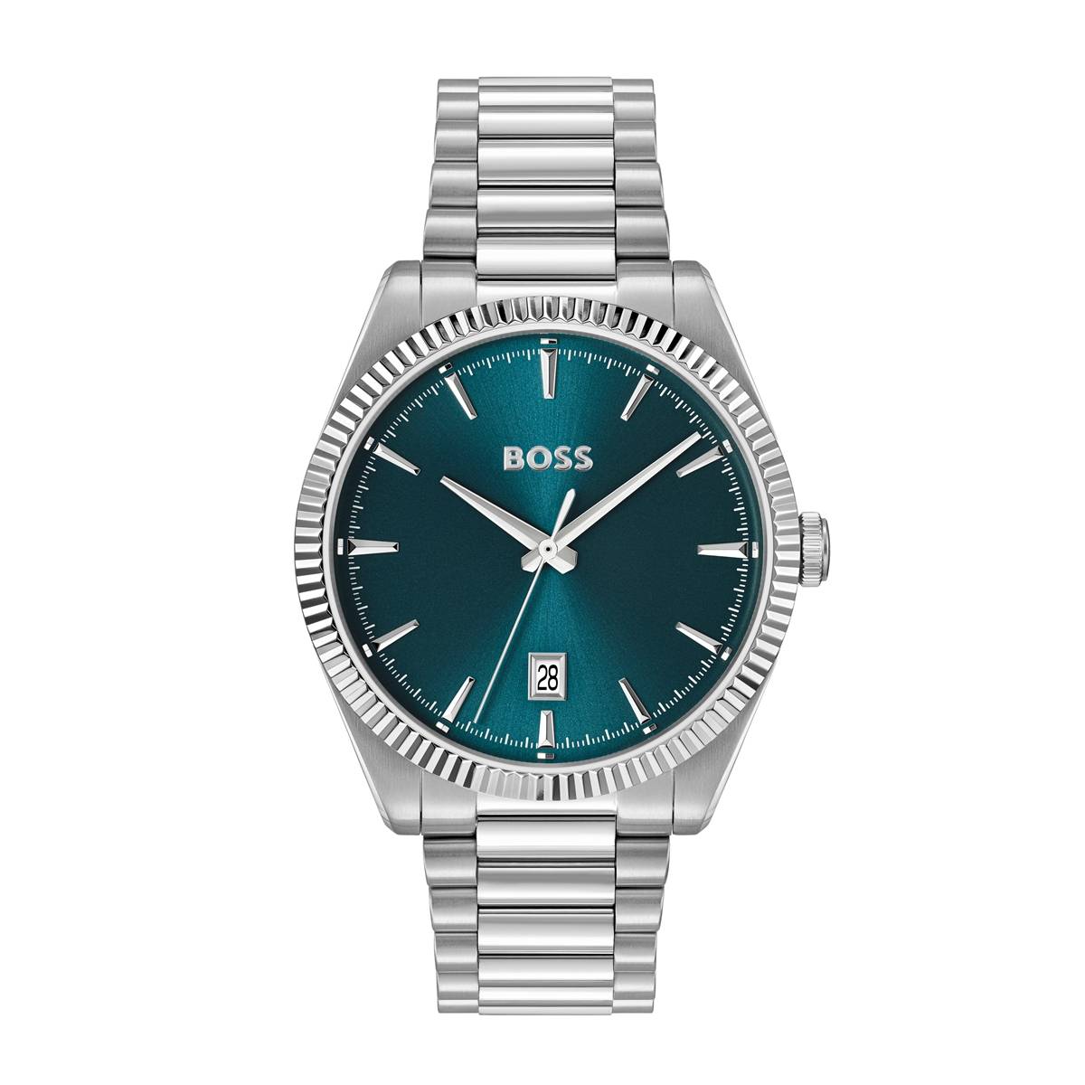 Boss Silver Cheswick Blue Dial Watch