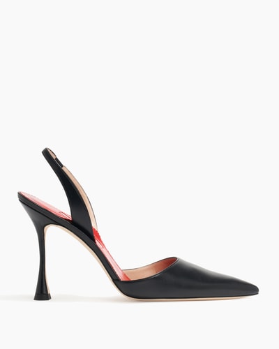 Leather Slingback Pumps