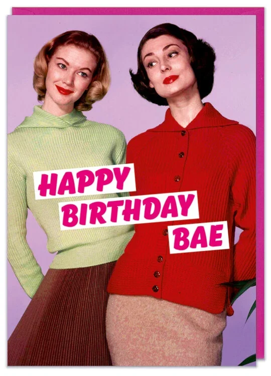 Image of Happy Birthday Bae Card