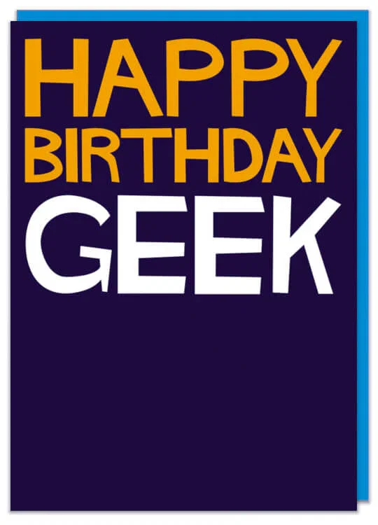 Image of Happy Birthday Geek Card