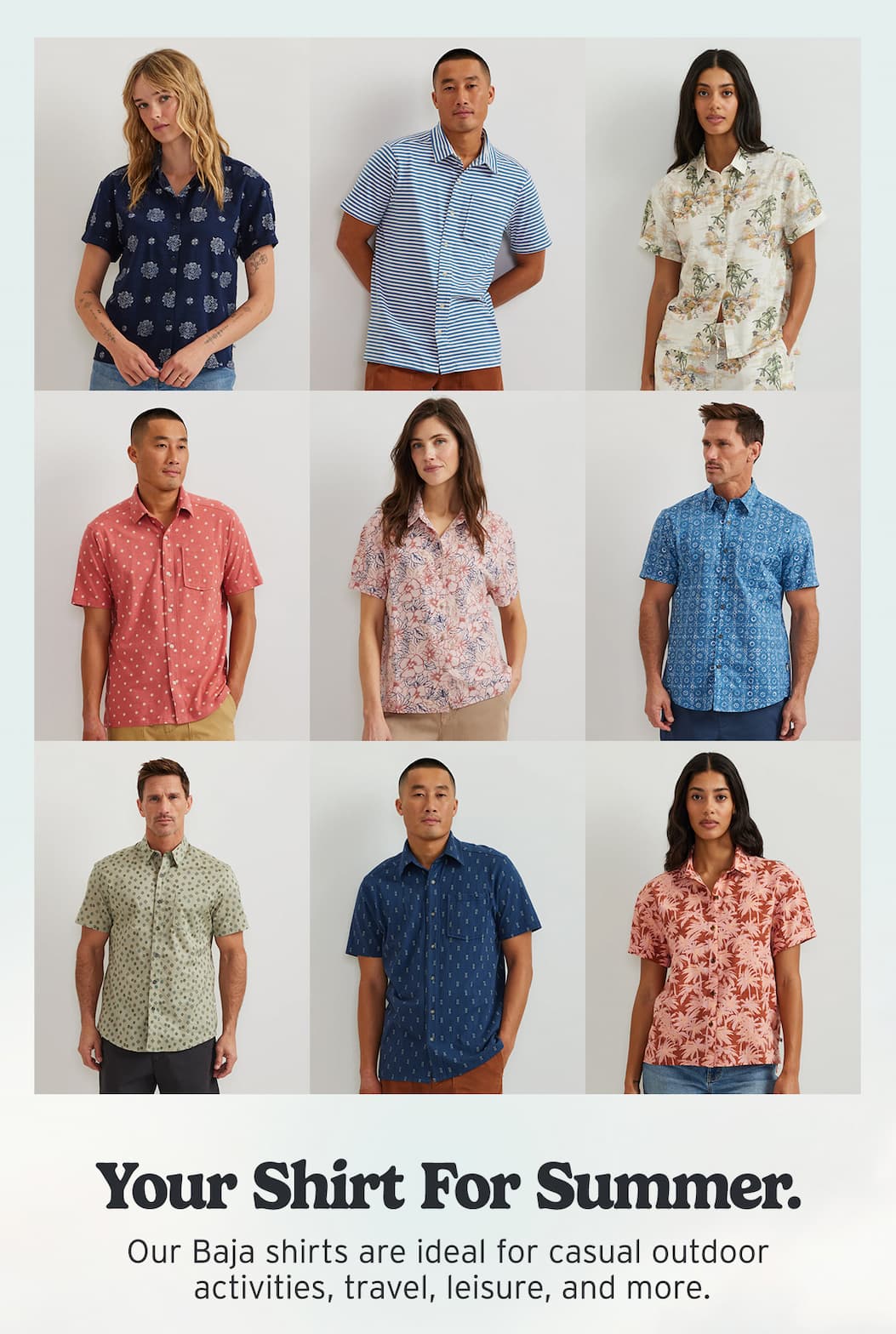 Baja shirts for women and men