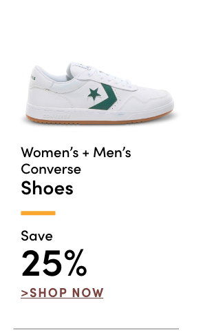 Women's + Men's Converse Shoes Save 25%