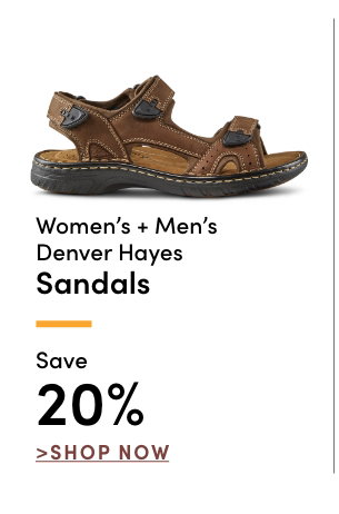 Women's + Men's Denver Hayes Sandals Save 20%