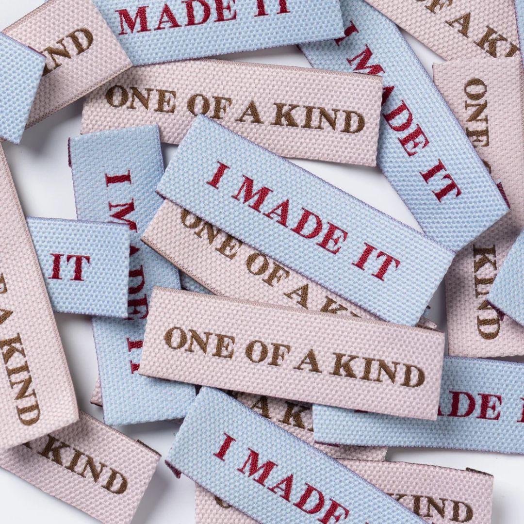 Little Rosy Cheeks Textured Pastels Woven Labels