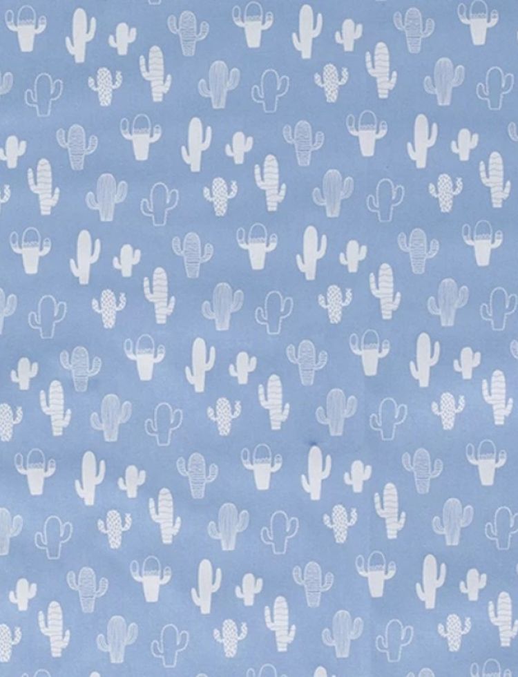 Deadstock Cotton Poplin Fabric Blue