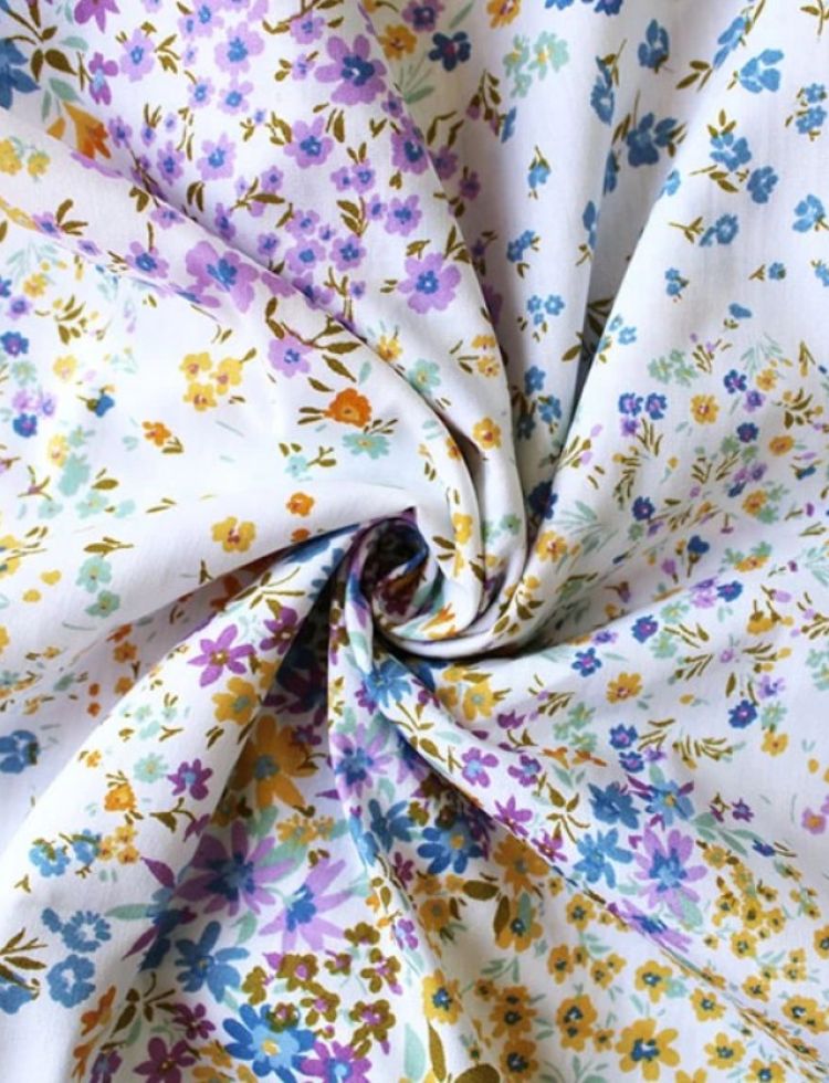 Deadstock Cotton Poplin Fabric Multicoloured