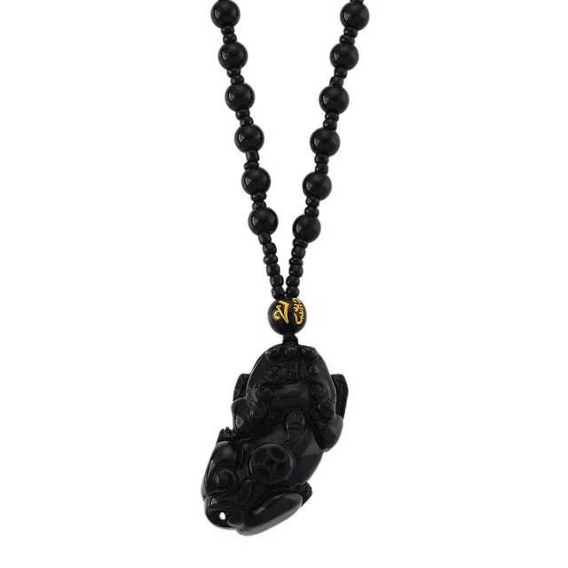 Obsidian Halskette