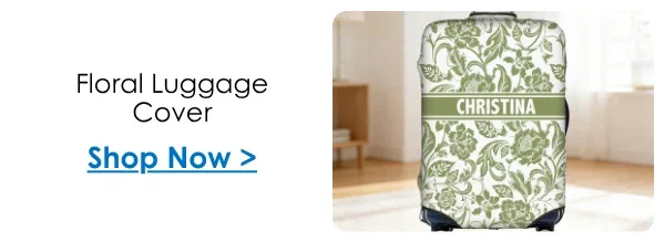 Floral Luggage Cover