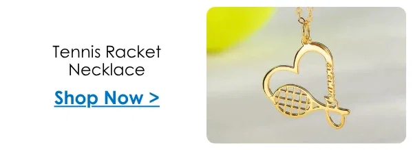 Tennis Racket Necklace