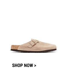 Mens Birkenstock Boston Soft Footbed Clog - Tobacco