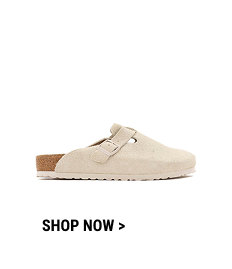 Womens Birkenstock Boston Soft Footbed Clog - Antique White