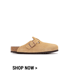 Mens Birkenstock Boston Clog - Latte