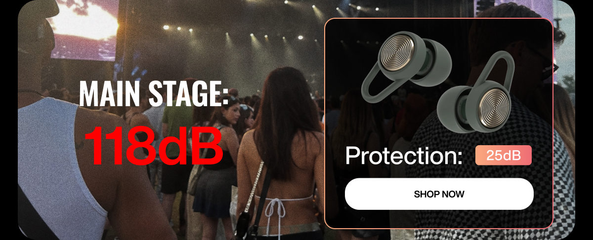 MAIN STAGE: | 118dB | Protection: | 25dB | SHOP NOW
