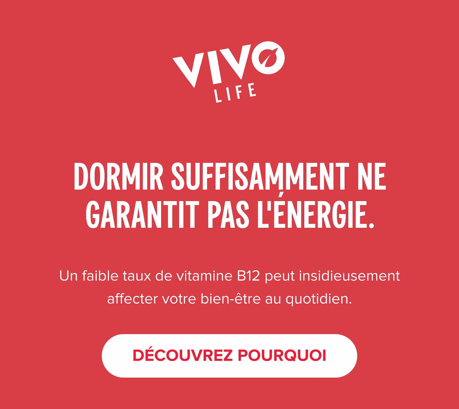 Dormir suffisamment ne garantit pas l'énergie. Un faible taux de vitamine B12 peut insidieusement affecter votre bien-être au quotidien.