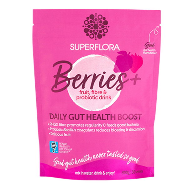 Superflora Daily Gut Health Boost | Berries+ 300g