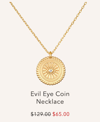 Evil Eye Coin Necklace