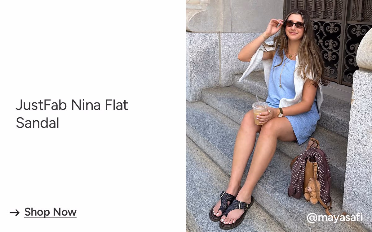 JustFab Nina Flat Sandal