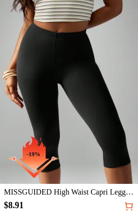 MISSGUIDED High Waist Capri...