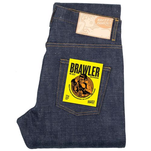Naked and Famous Denim Easy Guy Brawler Selvedge - Indigo