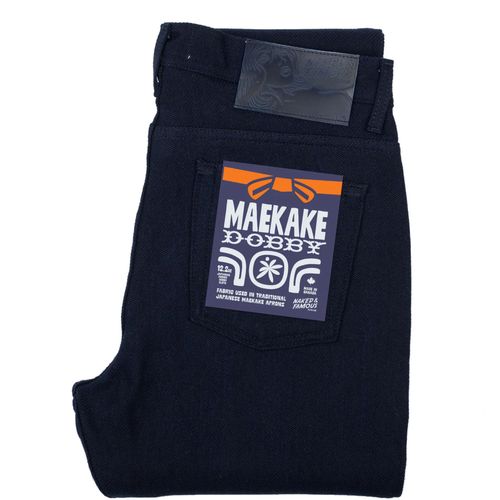 Naked and Famous Denim Weird Guy Maekake Dobby Selvedge - Indigo