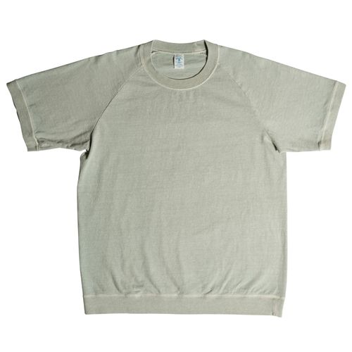 Velva Sheen Raglan Short Sleeve Crew Neck T-Shirt - Grey