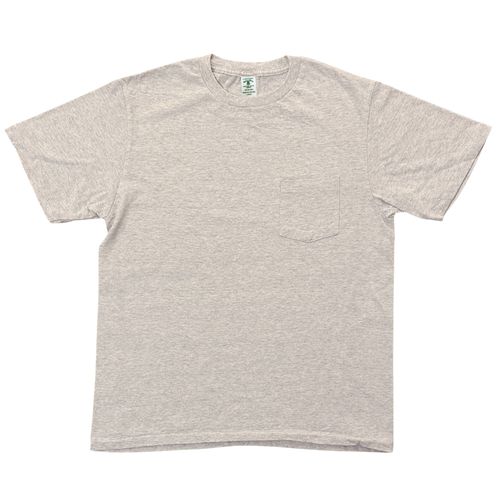 Velva Sheen Short Sleeve Crew Neck T-Shirt W/Pocket - Oatmeal