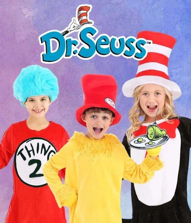 Dr. Seuss Book Week Costumes. Click to shop the collection.
