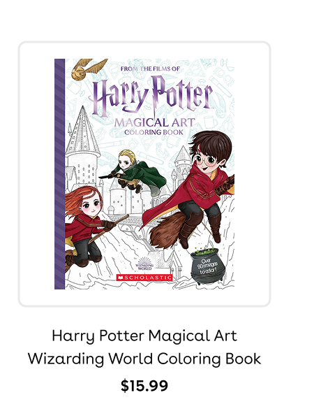 Harry Potter Magical Art Wizarding World Coloring Book